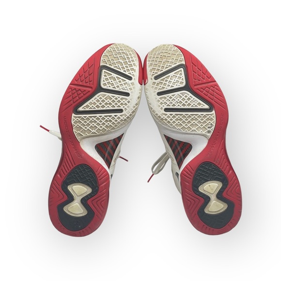 Nike ✔︎ LeBron 8 PS Home Basketball Shoe Sneaker ✔︎ White Sport Red ✔︎ 12D 2011 - Picture 15 of 17